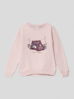 Name It Sweatshirt Mit Statement-Print Modell 'Nida' - Rosa
