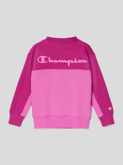 CHAMPION Sweatshirt Mit überschnittenen Schultern - Fuchsia