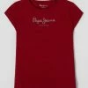 Pepe Jeans T-Shirt Mit Logo-Print Modell 'Hana' - Rot