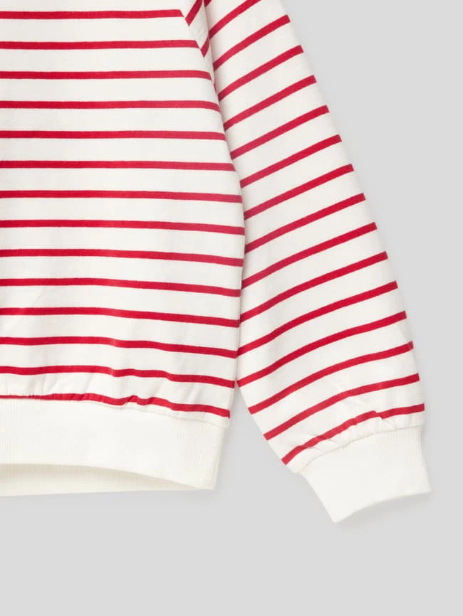 Name It Sweatshirt Mit Streifenmuster Modell 'VARIE' - Offwhite – Bild 2