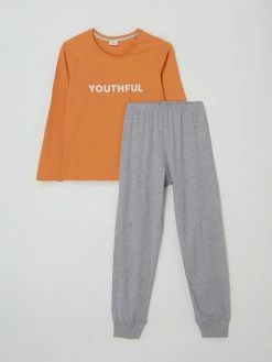 S.Oliver RED LABEL Pyjama Aus Baumwolle - Hellblau