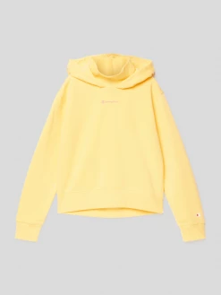 CHAMPION Hoodie Mit Logo-Print - Gelb