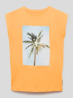Tom Tailor T-Shirt Mit Motiv-Print - Apricot
