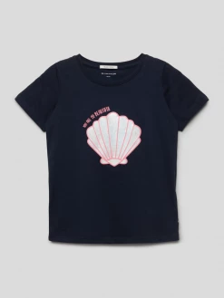 Tom Tailor T-Shirt Mit Motiv-Print - Marineblau