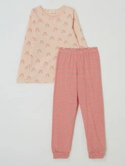 S.Oliver RED LABEL Pyjama Aus Baumwolle - Rosa