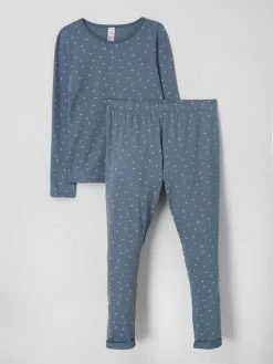 Skiny Pyjama Aus Baumwollmischung - Blau