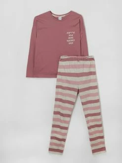 SANETTA Pyjama Aus Baumwolle - Rosa