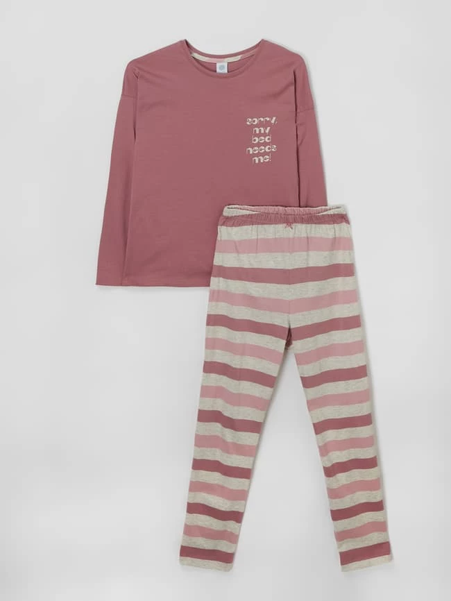 SANETTA Pyjama Aus Baumwolle - Rosa