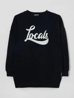 Tom Tailor Sweatshirt Mit Print - Marineblau