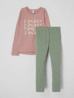 SANETTA Pyjama Aus Bio-Baumwolle - Pink