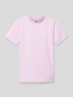 Adidas Originals T-Shirt Mit Label-Print - Flieder