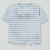 Pepe Jeans T-Shirt Mit Strasssteinen Modell 'Happy' - Bleu