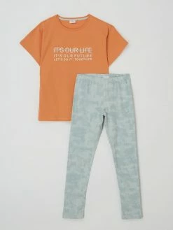 S.Oliver RED LABEL Pyjama Aus Baumwolle - Hellblau