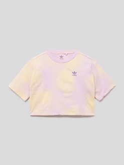 Adidas Originals T-Shirt Mit Allover-Muster - Flieder