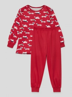 Calida Pyjama Mit Allover-Muster - Rot