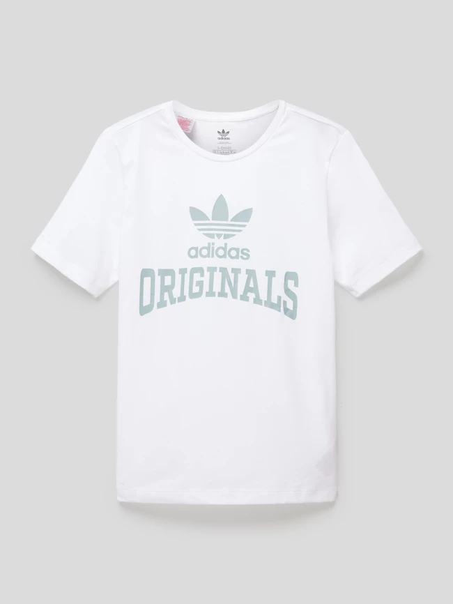 Adidas Originals T-Shirt Mit Label-Print - Weiß