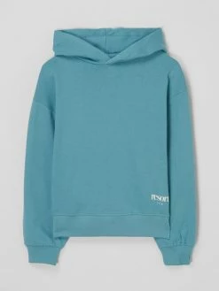 Tom Tailor Hoodie Aus Baumwollmischung - Aqua Blau