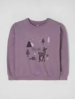 Basefield Sweatshirt Mit Prints - Flieder