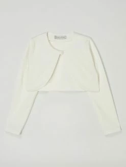 Une Hautre Couture Bolero Mit 1-Knopf-Verschluss Modell 'Simonette' - Ecru