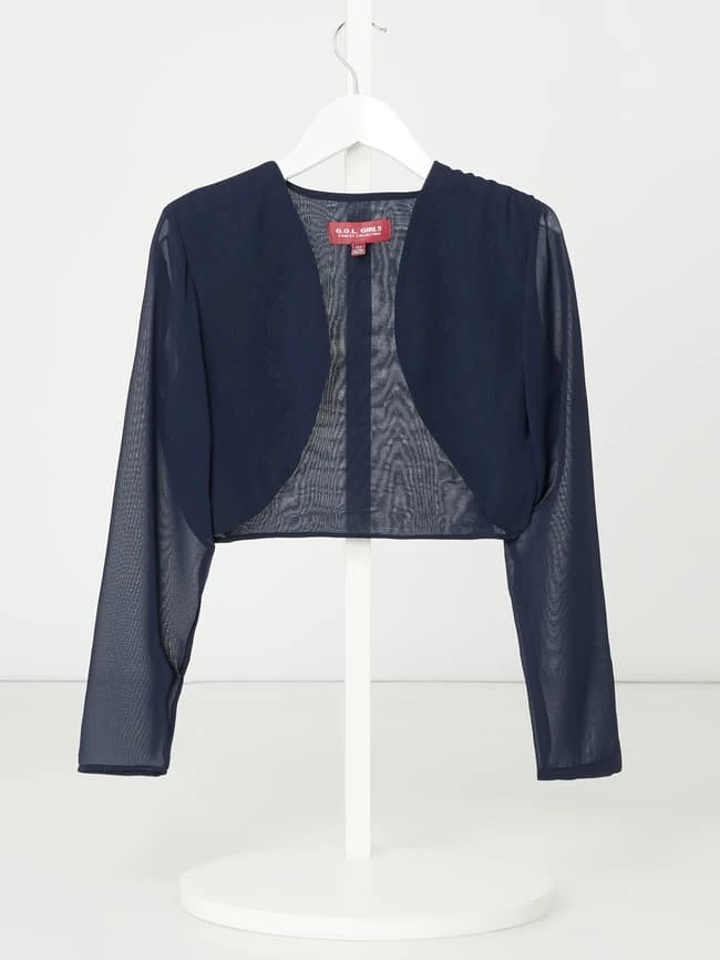 G.O.L. Bolero Aus Chiffon - Marineblau