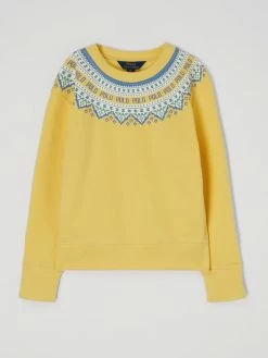 Polo Ralph Lauren Teens Sweatshirt Mit Norweger-Dessin - Gelb