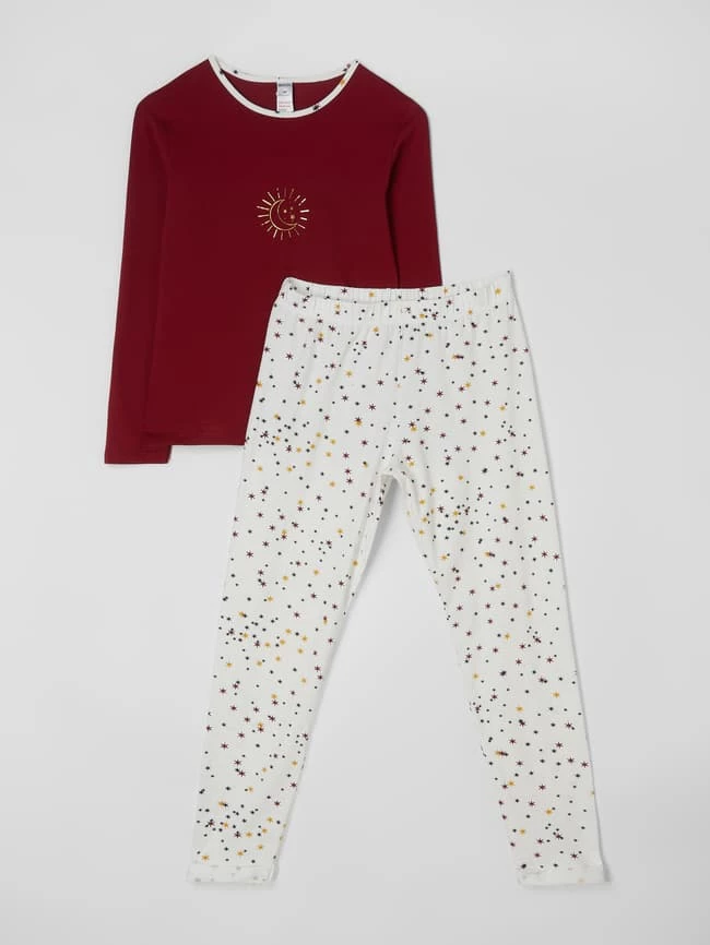 Skiny Pyjama Aus Baumwollmischung - Rot