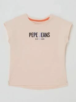 Pepe Jeans T-Shirt Mit Logo Modell 'Holly' - Rosa
