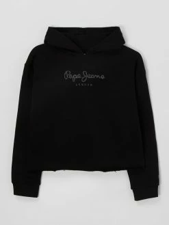 Pepe Jeans Hoodie Aus Baumwolle Modell 'Elicia' - Schwarz